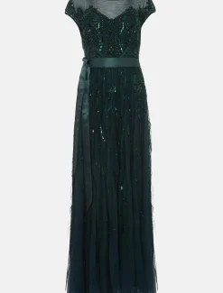 Renee Beaded Tulle Dress