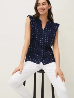 Rhea Ditsy Print Blouse