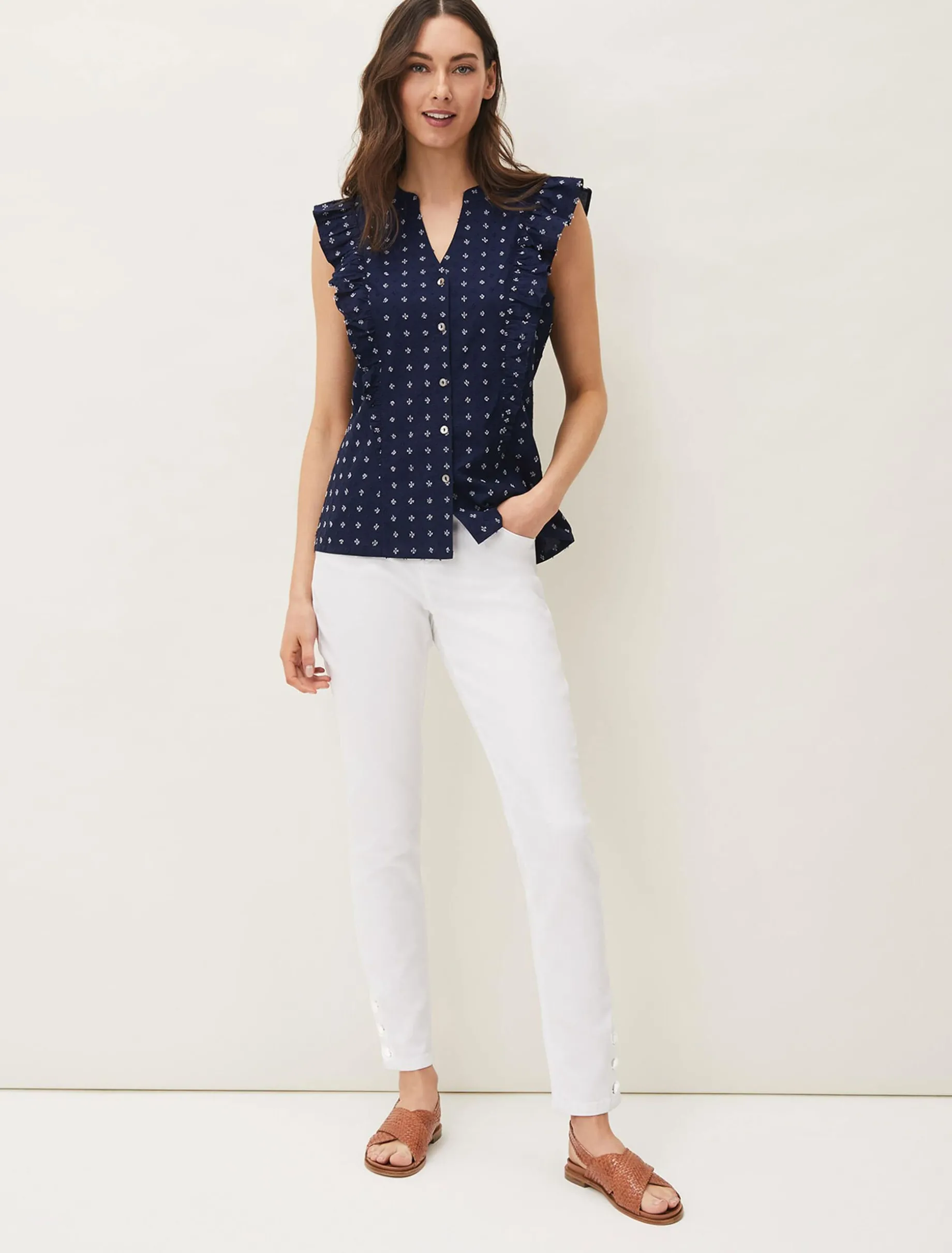 Rhea Ditsy Print Blouse