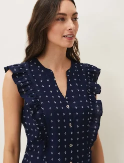 Rhea Ditsy Print Blouse