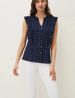 Rhea Ditsy Print Blouse