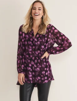 Rhian Chiffon Tunic Blouse