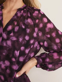 Rhian Chiffon Tunic Blouse