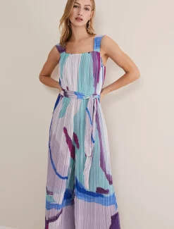 Rhona Abstract Wide Leg Jumpsuit