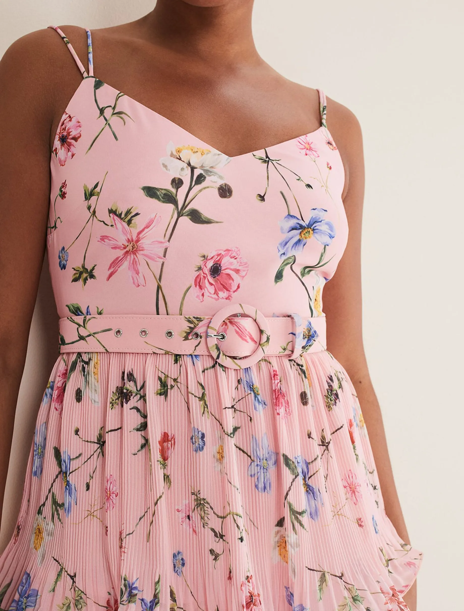 River Floral Tiered Midi Dress