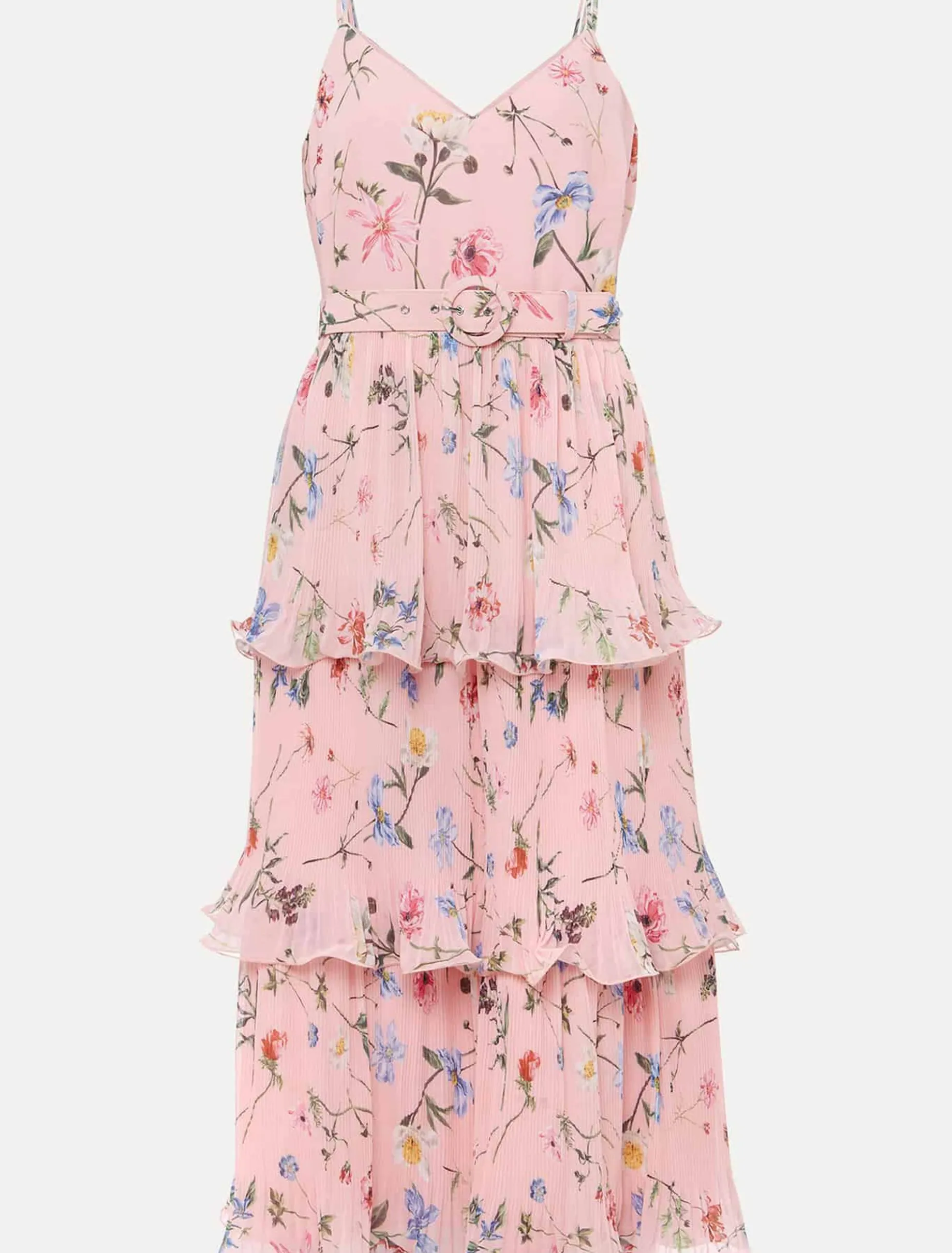 River Floral Tiered Midi Dress