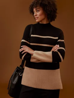 Romy Cosy Stripe Colour Block Knit