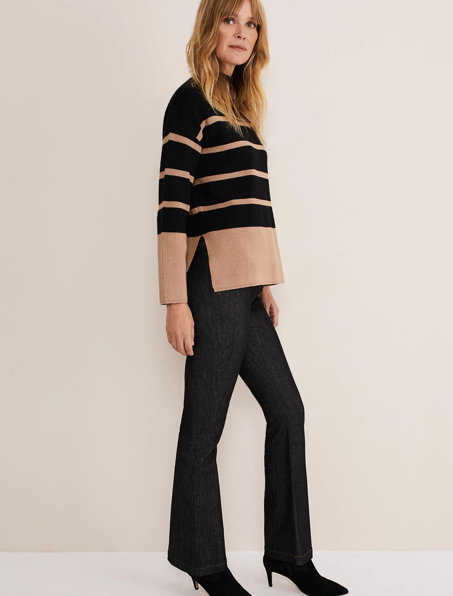 Romy Cosy Stripe Colour Block Knit