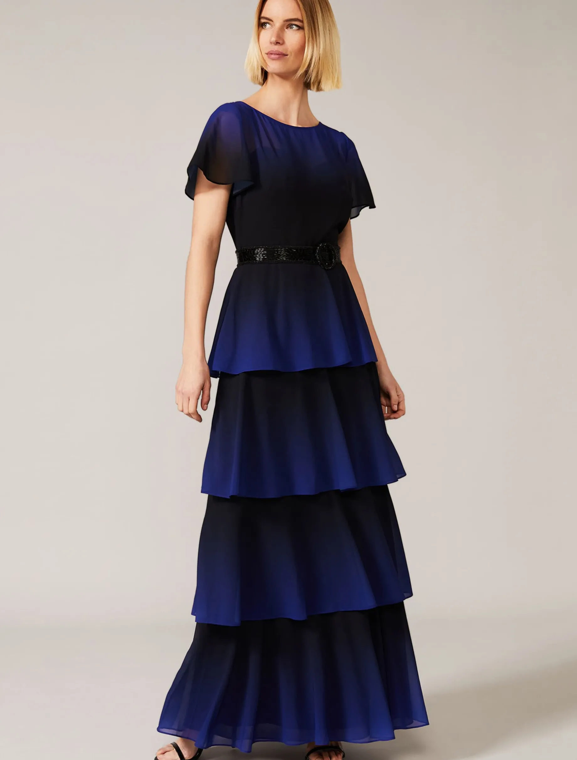 Rosalie Dipdye Tiered Dress