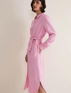 Rosalina Linen Shirt Dress