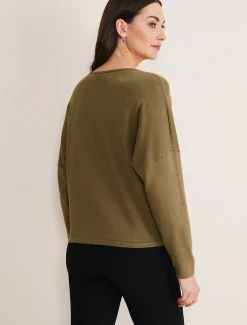 Rose Pocket Trim Knit