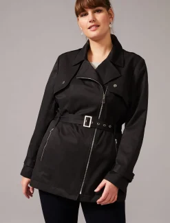 Rose Soft Biker Coat