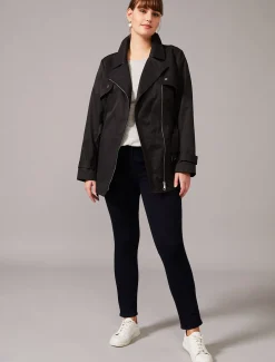 Rose Soft Biker Coat