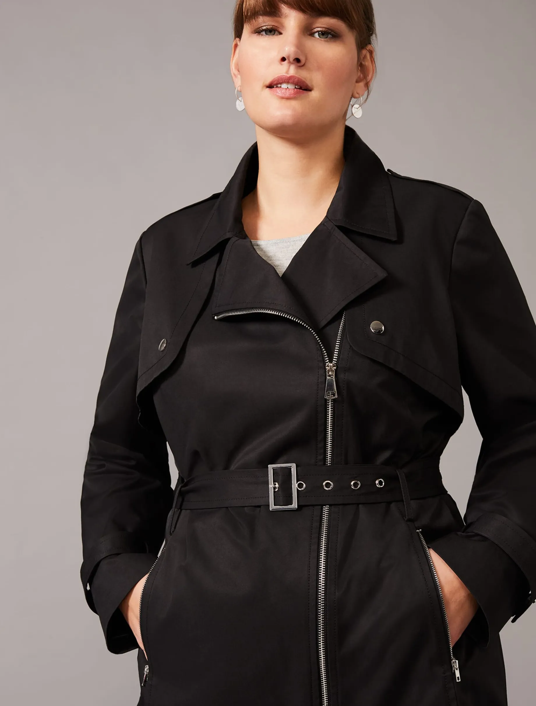 Rose Soft Biker Coat