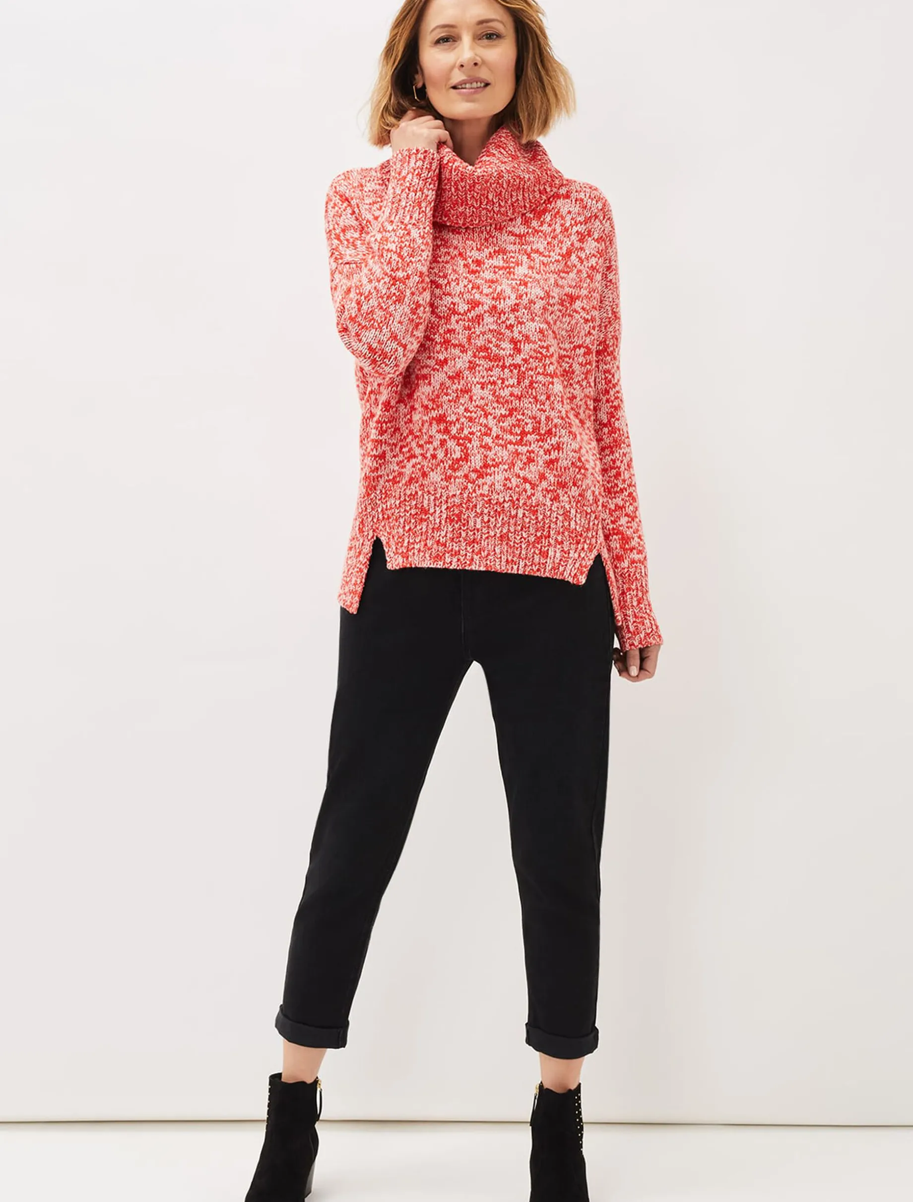 Rosia Melange Chunky Knit Jumper