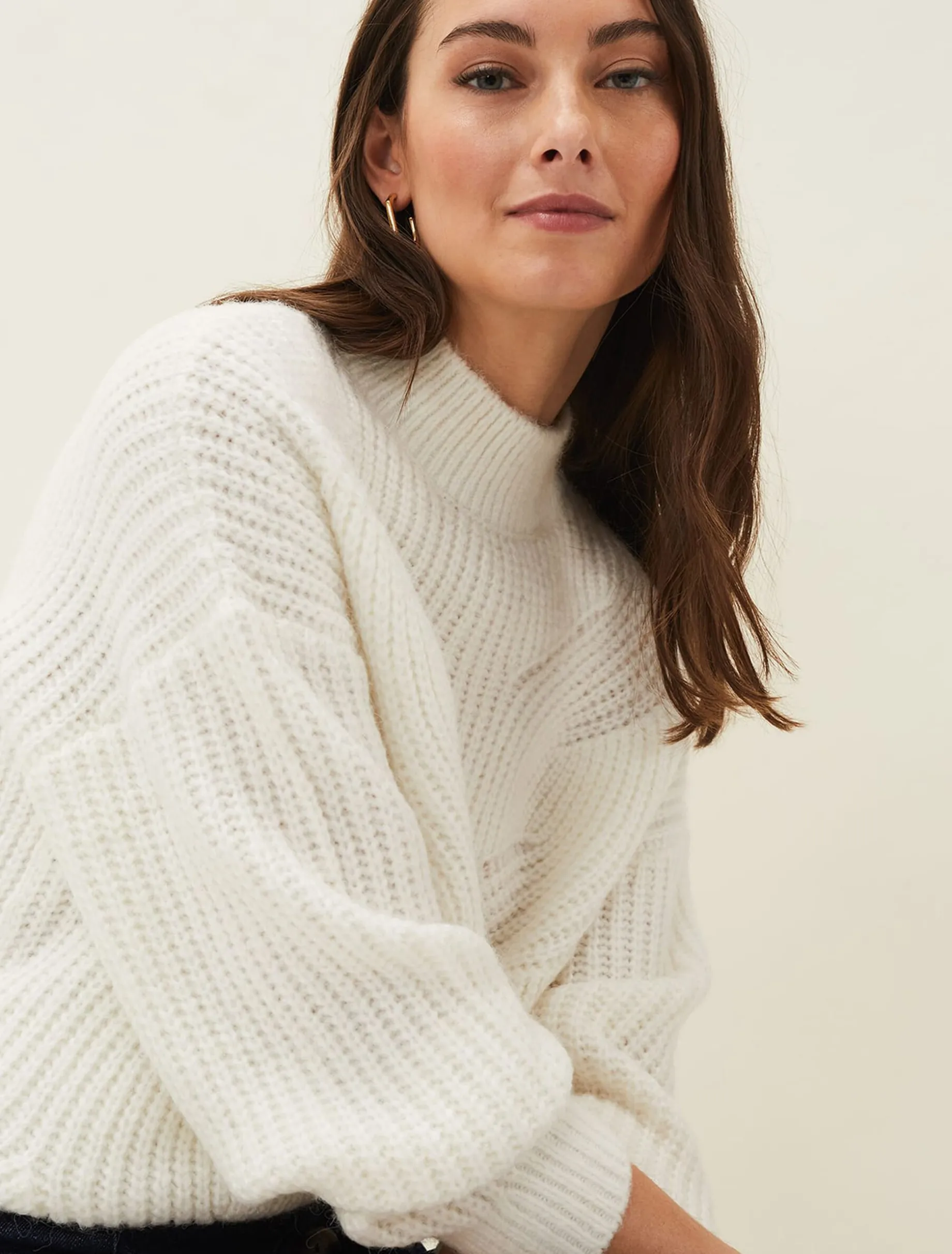 Ruby Fluffy Decorative Open Stitch Jumper