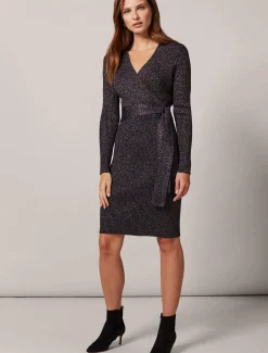 Sady Sparkle Wrap Dress