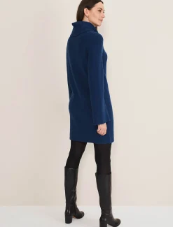 Saffie Cosy Ribbed Sleeve Knit Dress