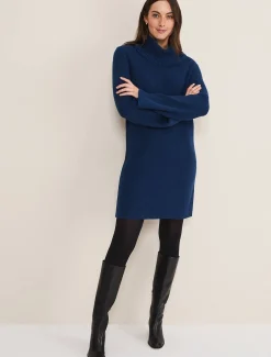 Saffie Cosy Ribbed Sleeve Knit Dress
