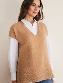 Safin V Neck Wool Blend Knitted Tabbard