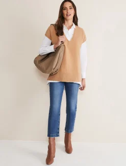 Safin V Neck Wool Blend Knitted Tabbard