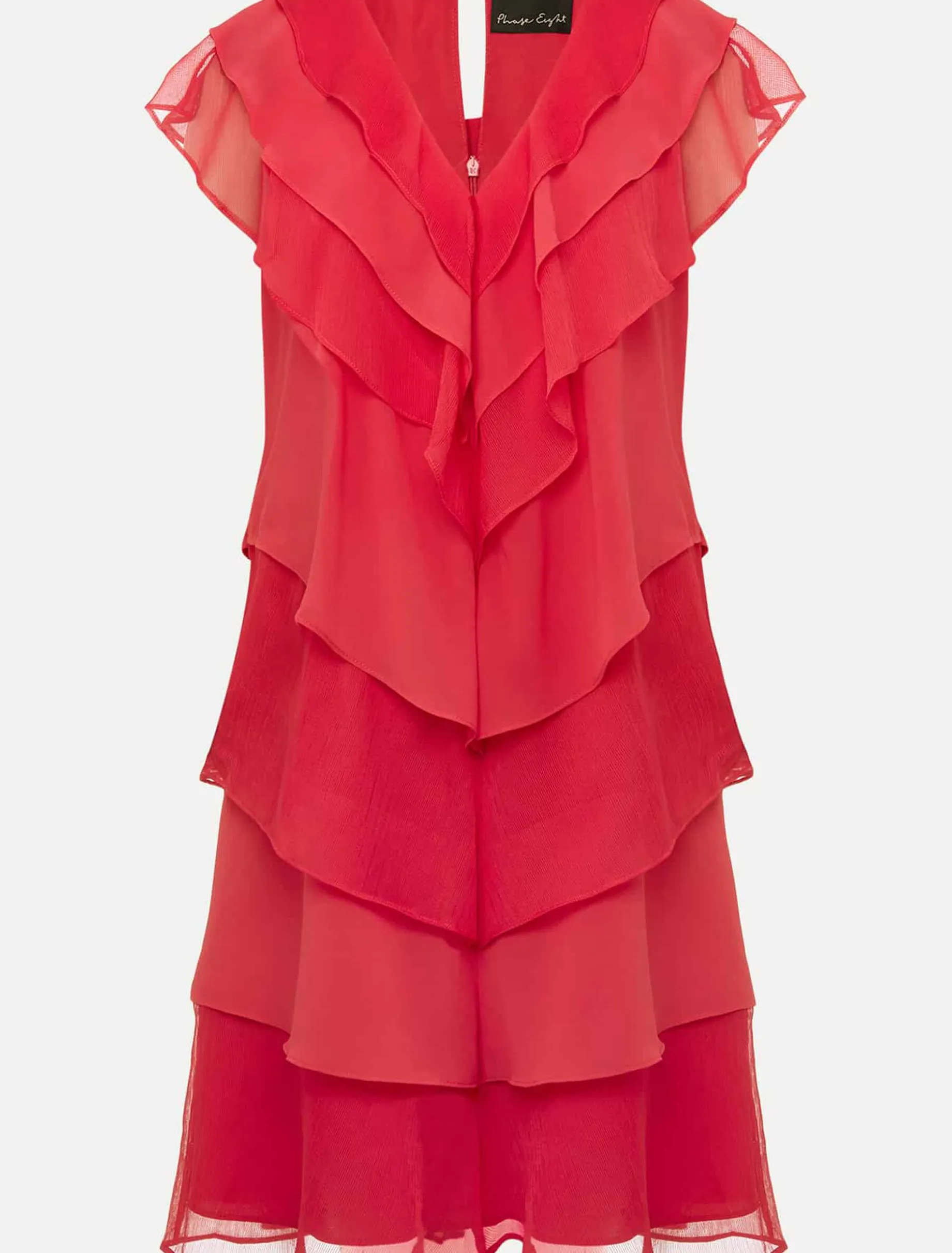 Sage Pleated Ruffle Mini Dress