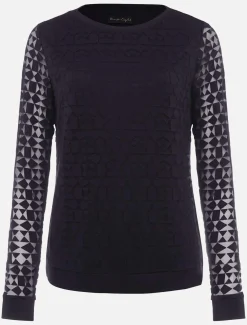 Sakuro Geo Burnout Print Top