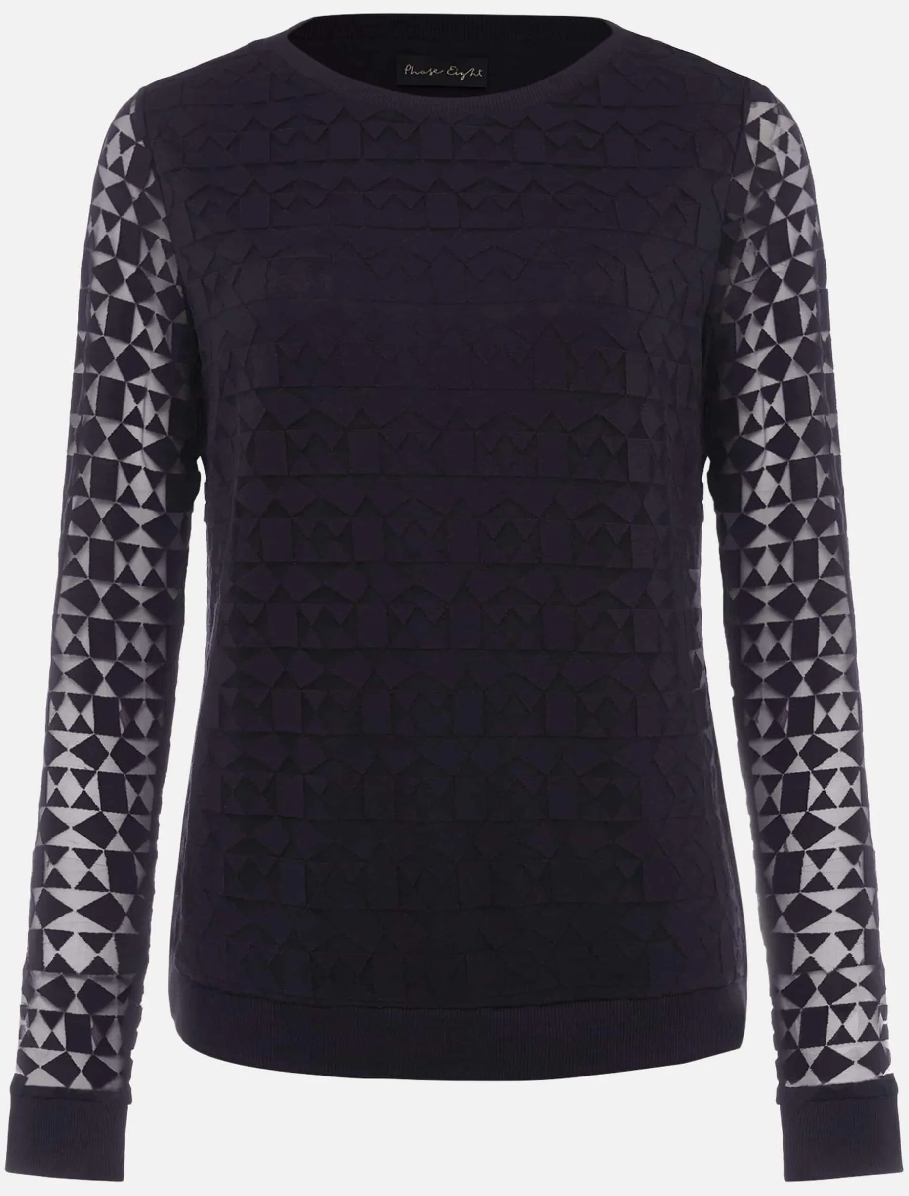 Sakuro Geo Burnout Print Top