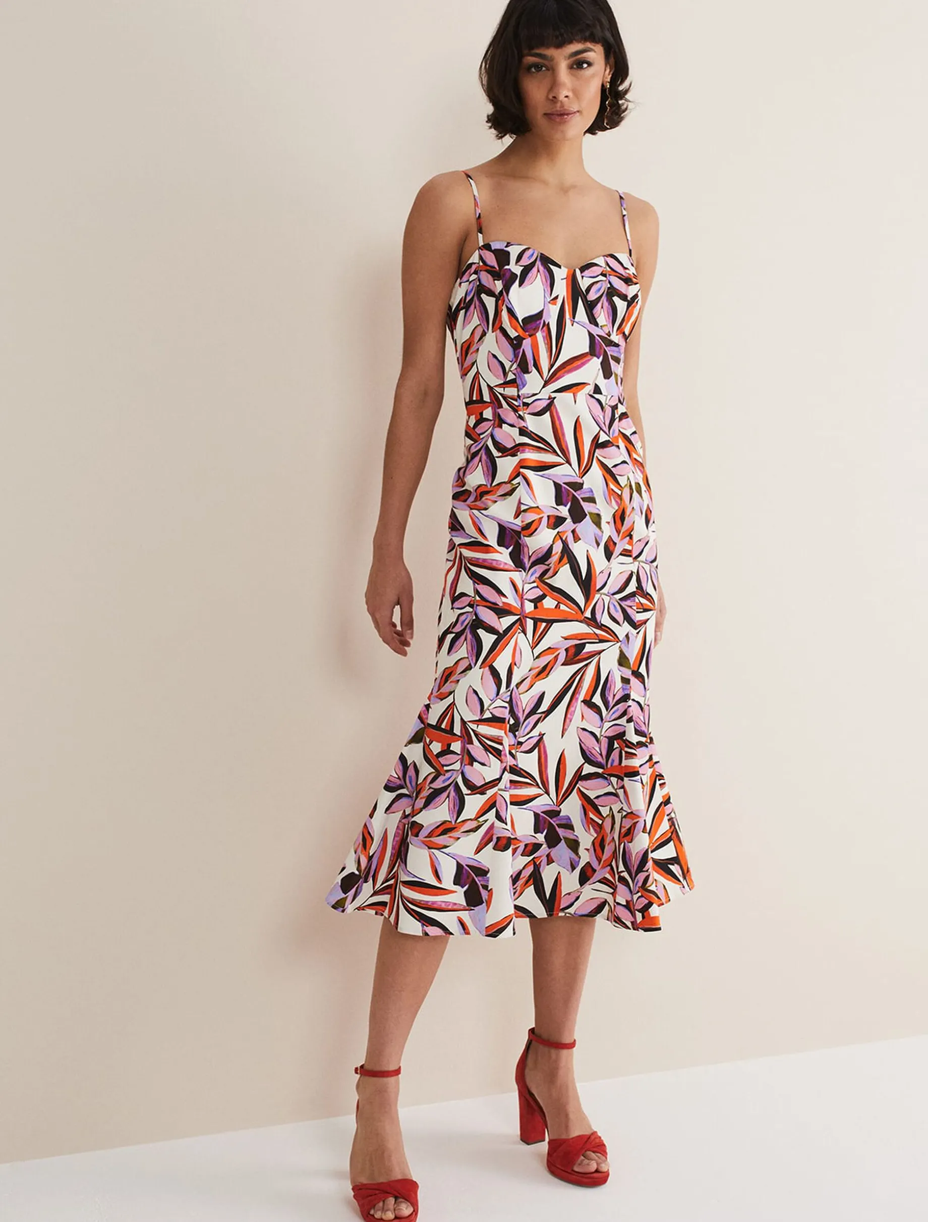 Sammie Printed Bodycon Midi Dress