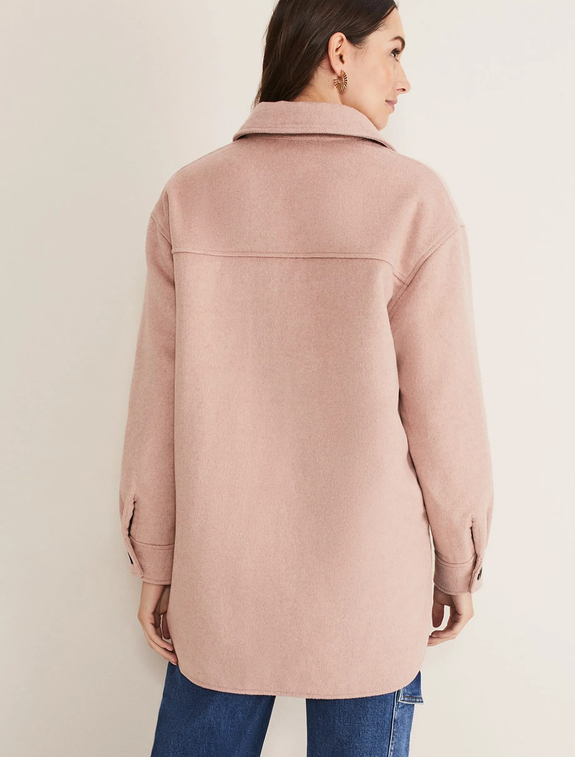 Sammy Plain Wool Shacket