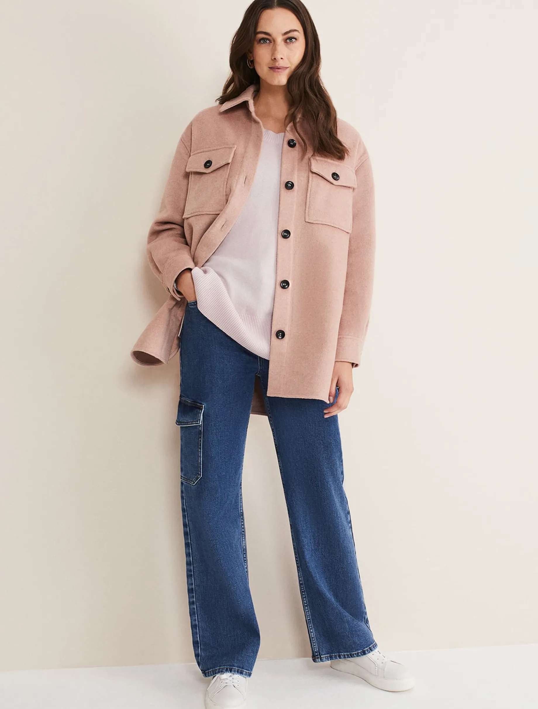 Sammy Plain Wool Shacket
