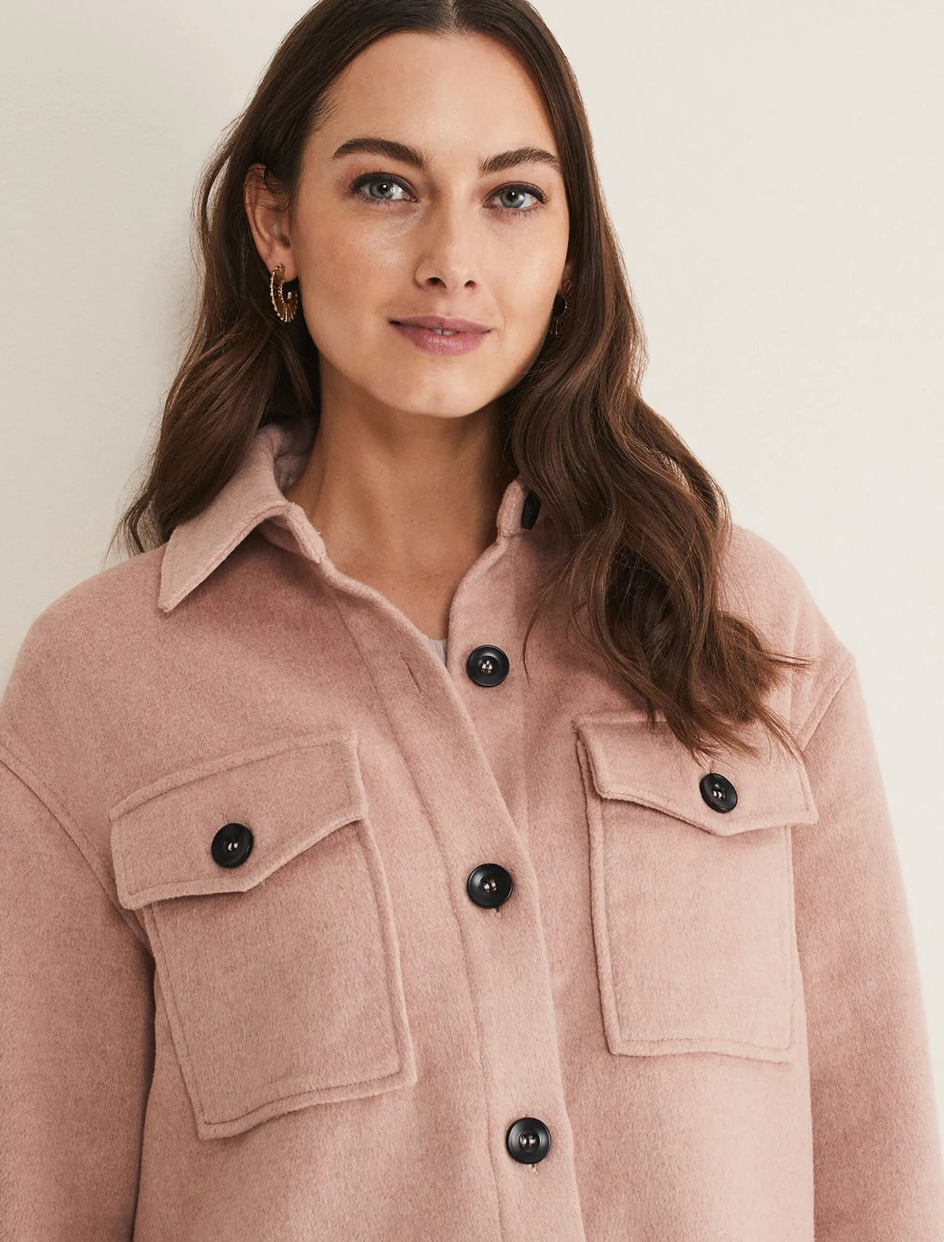 Sammy Plain Wool Shacket