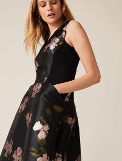Sandy Floral Jacquard Dress