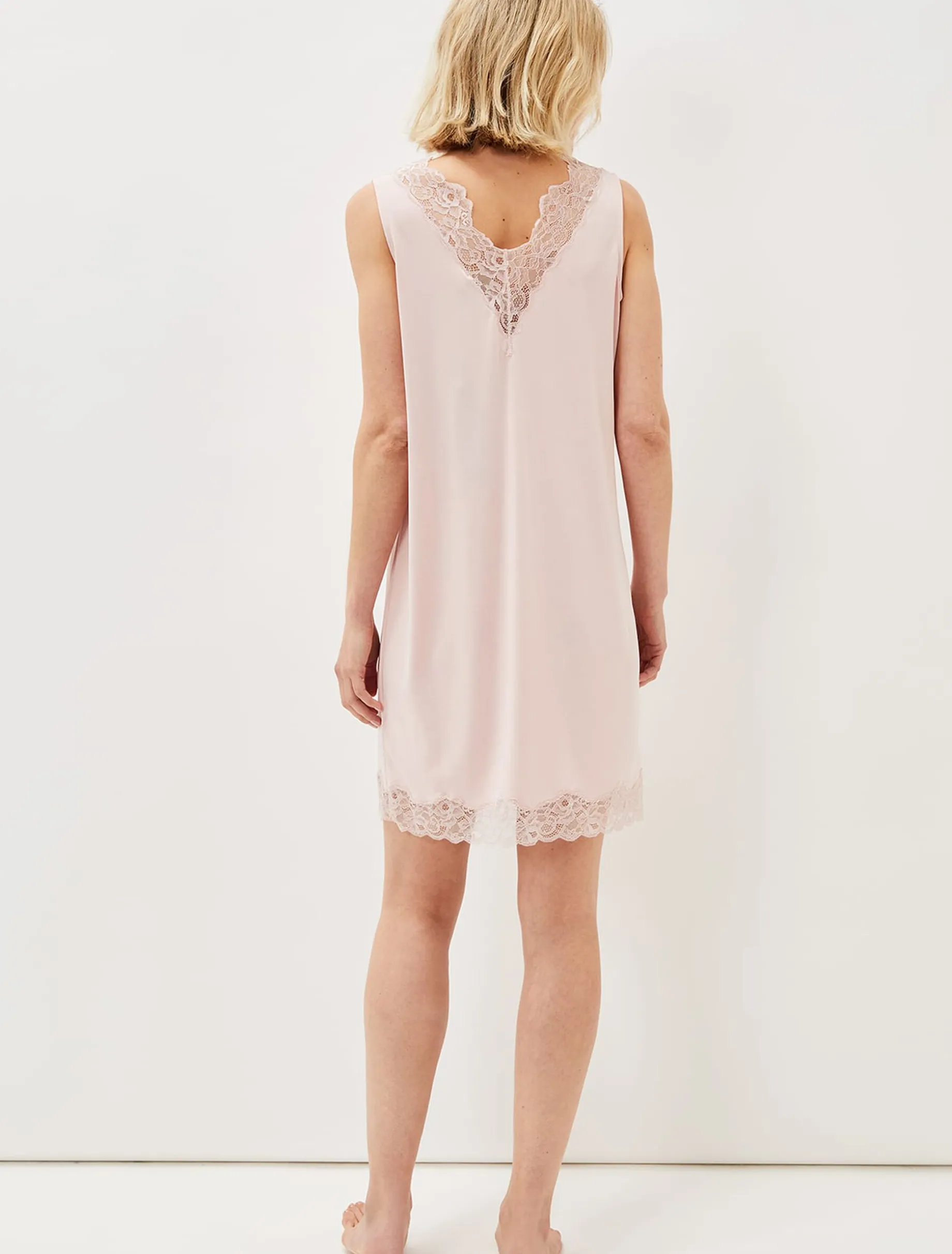 Sania Lace Trim Night Dress