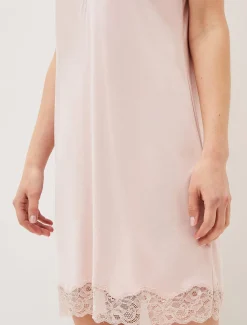 Sania Lace Trim Night Dress