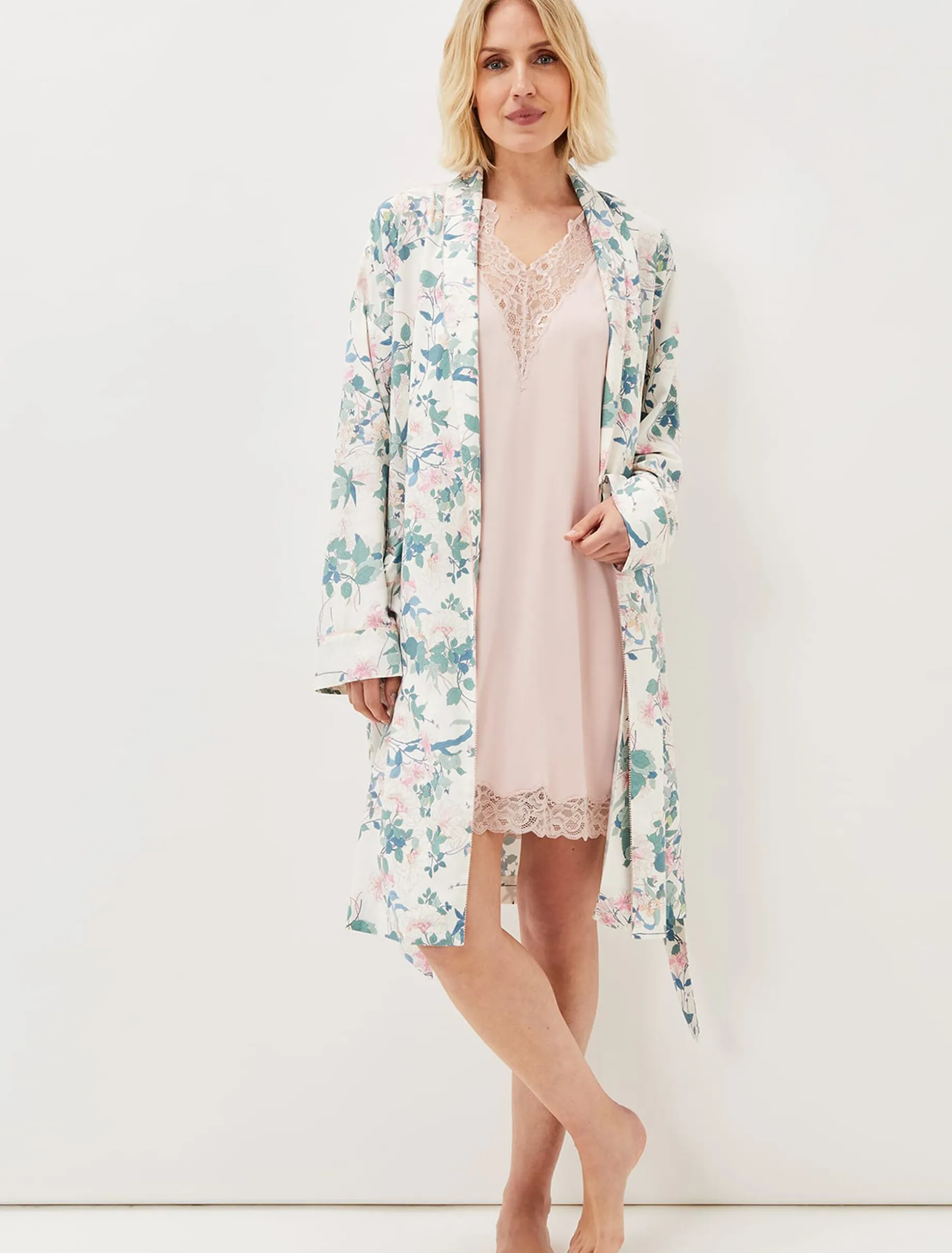 Sania Lace Trim Night Dress