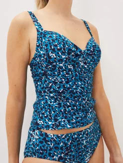 Sara Animal Print Tankini Top