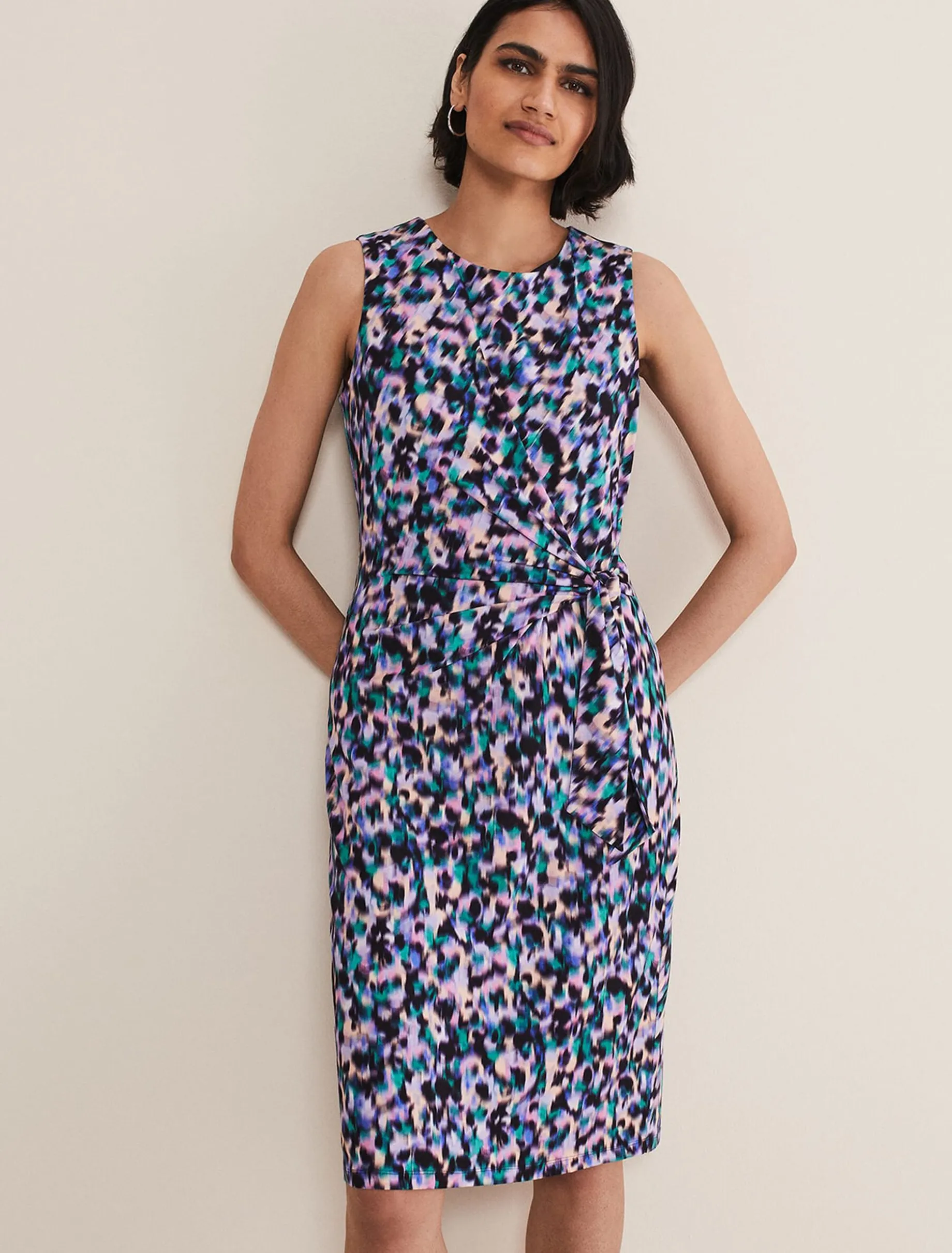 Sasha Side Tie Jersey Dress