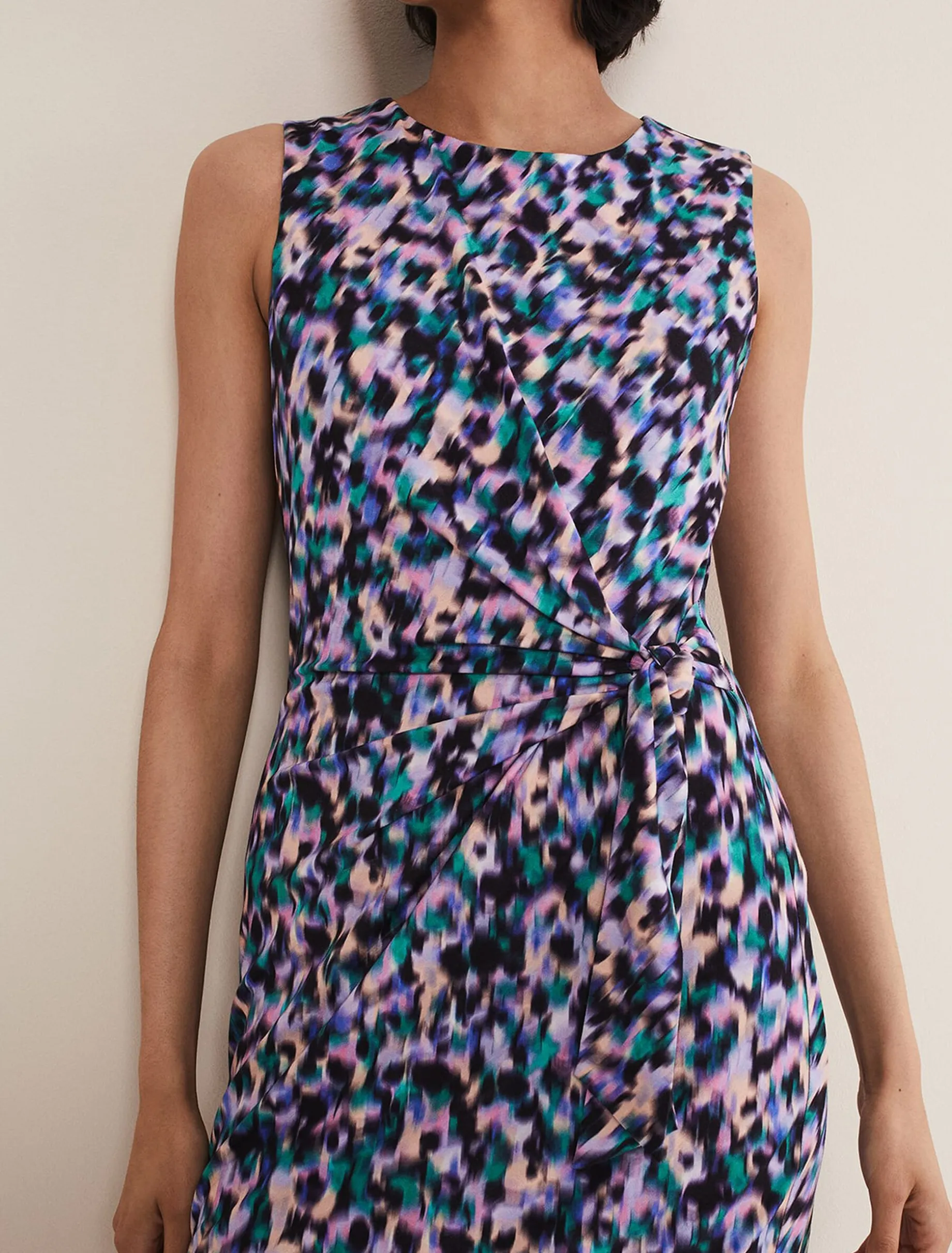 Sasha Side Tie Jersey Dress