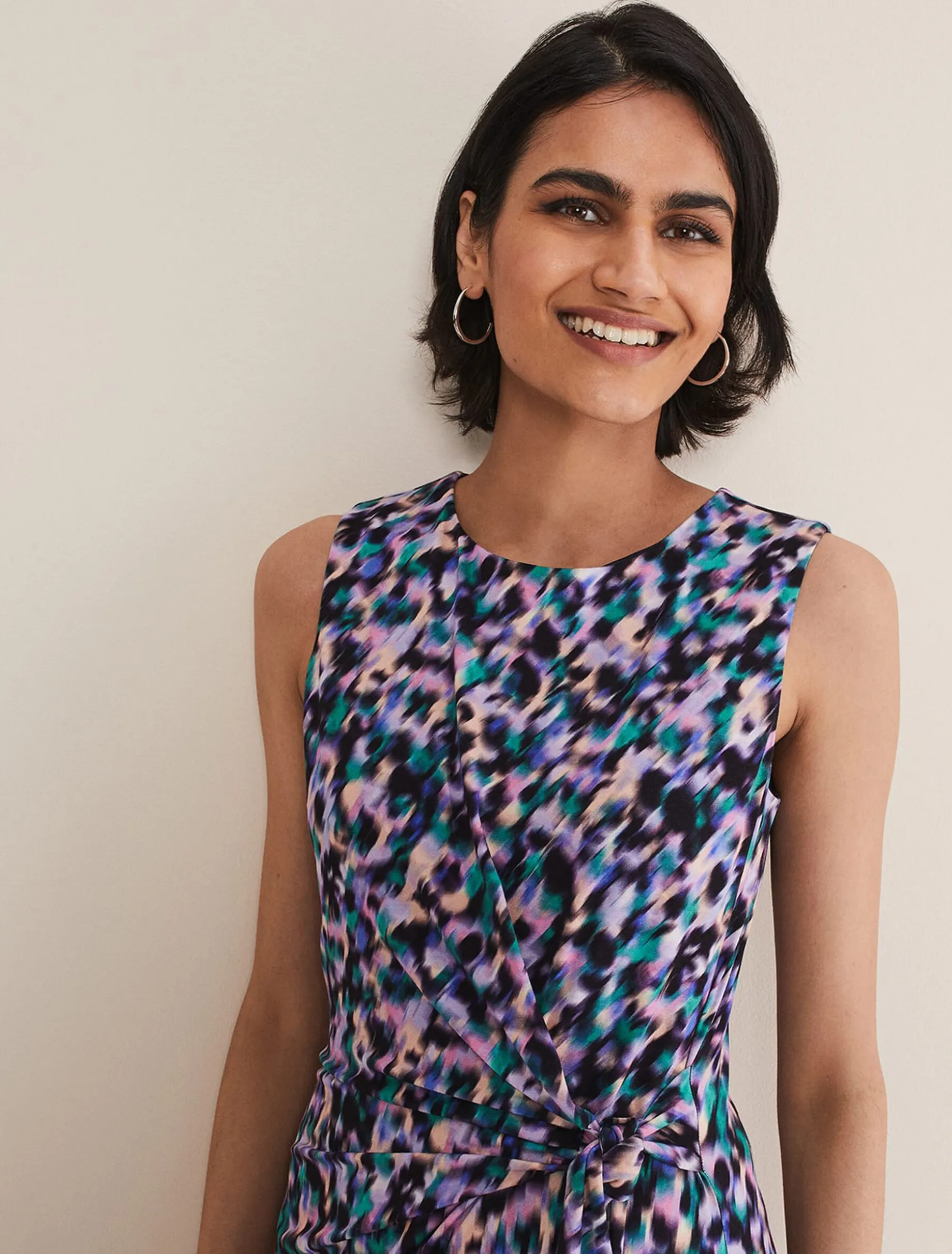 Sasha Side Tie Jersey Dress