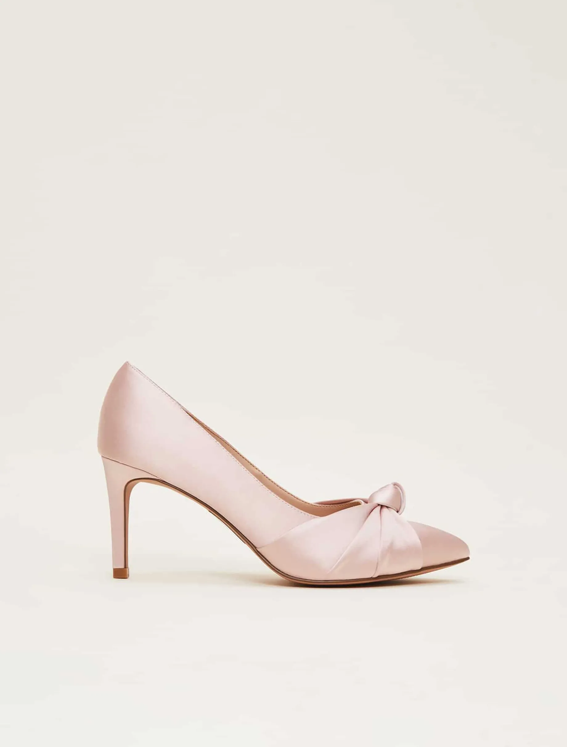 Satin Knot Front Court Shoe