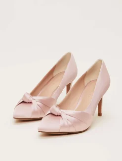Satin Knot Front Court Shoe