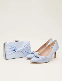 Satin Knot Front Court Shoe
