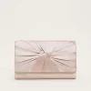 Satin Twist Clutch Bag