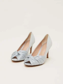 Satin Twist Peeptoe Shoe