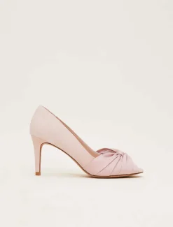 Satin Twist Peeptoe Shoe