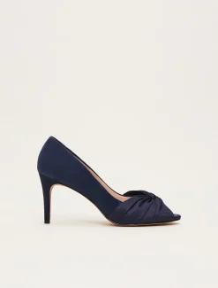Satin Twist Peeptoe Shoe