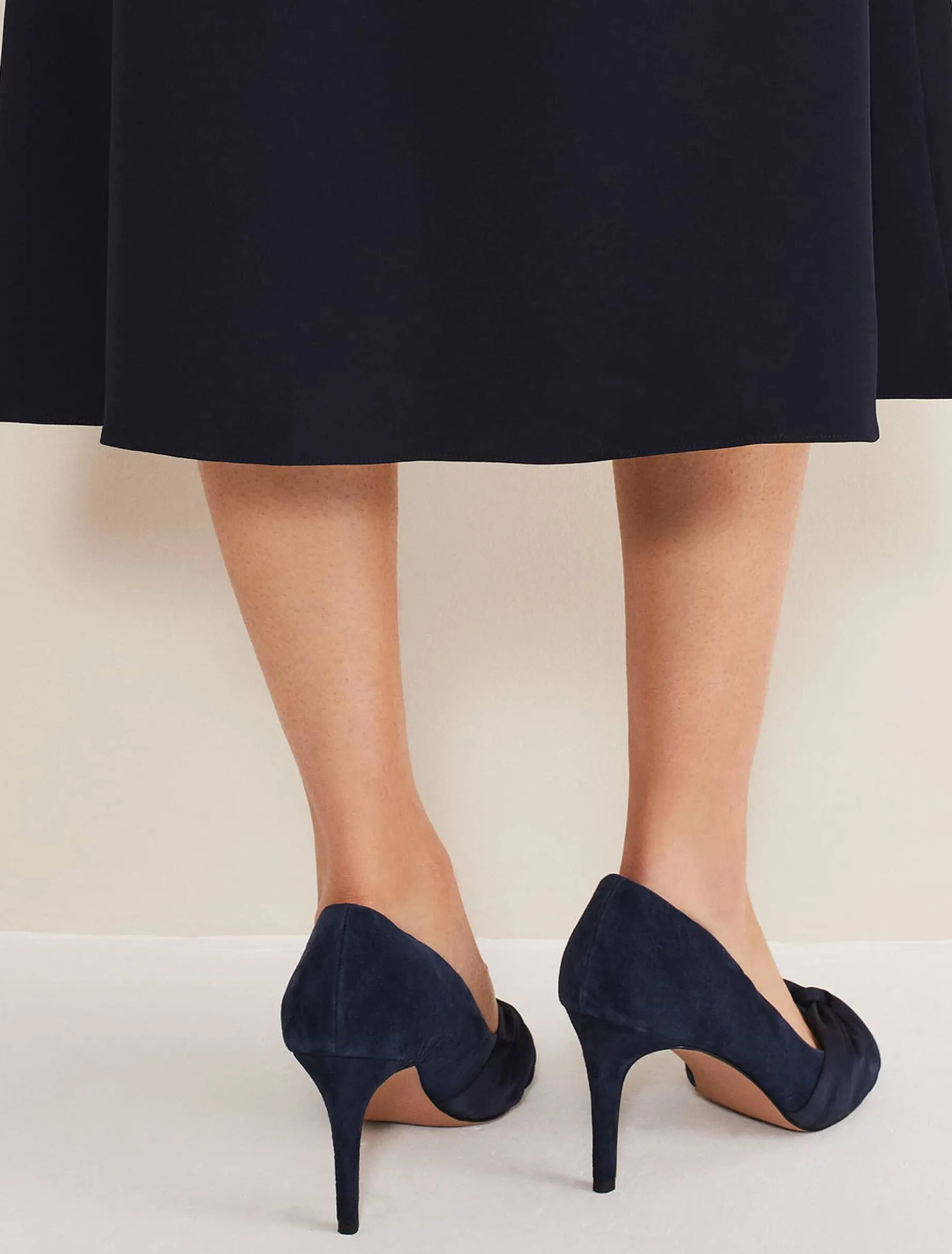 Satin Twist Peeptoe Shoe