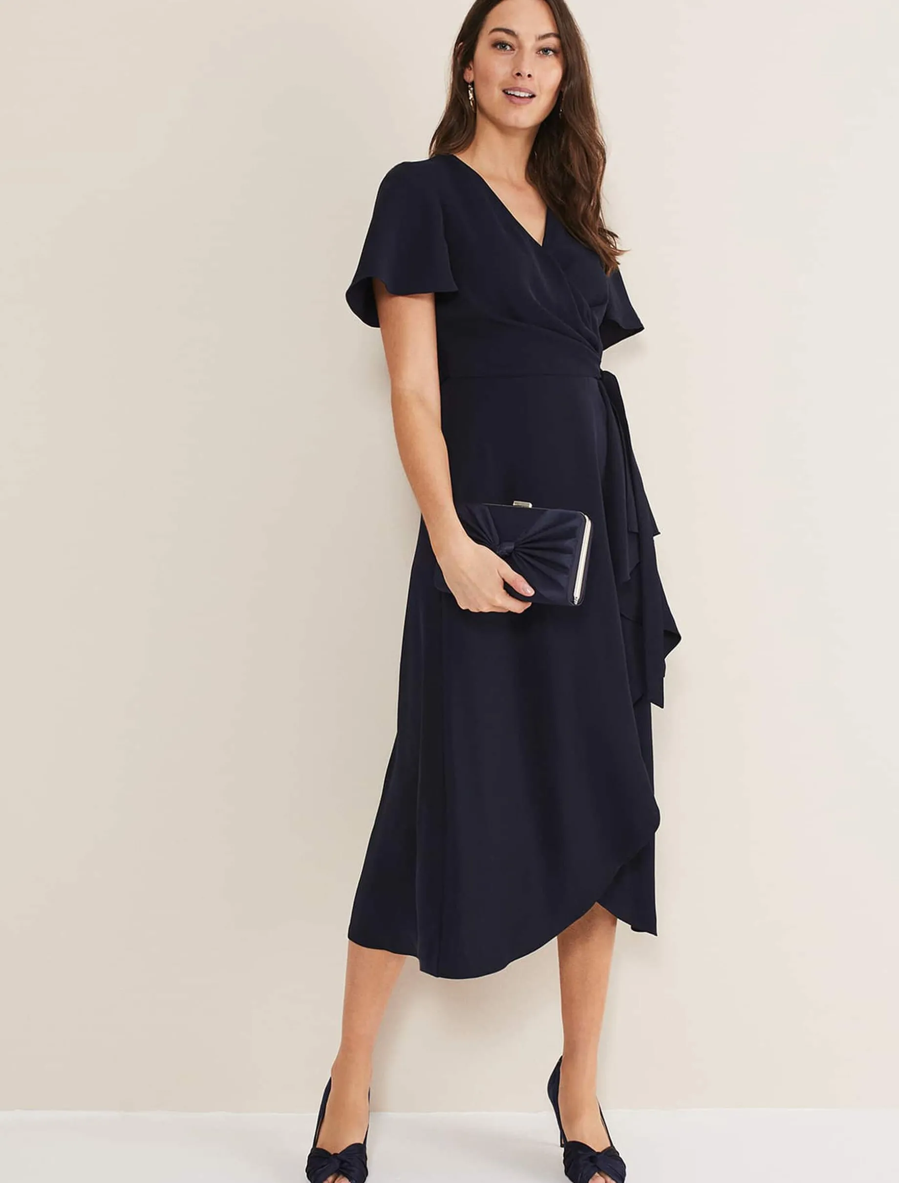 Satin Twist Peeptoe Shoe
