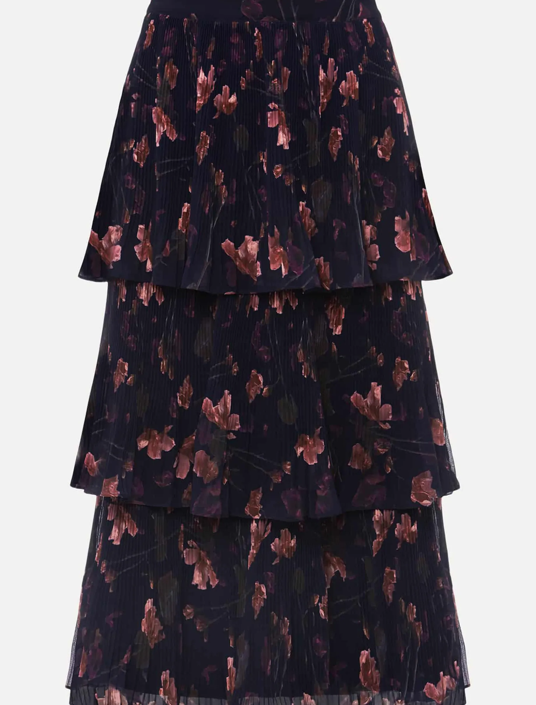 Selena Tiered Printed Skirt